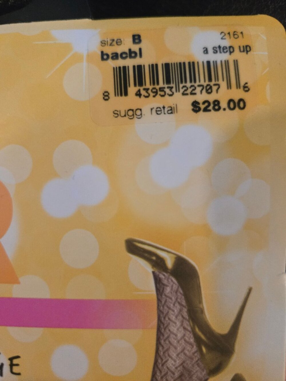 Star Power by SPANX Center Stage Open Weave Shaping Tights - NEW Size B
